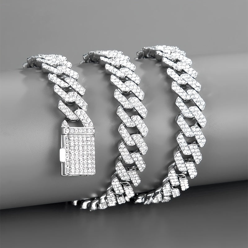 Cuban Link Type Golden or Silvery Colored Chain