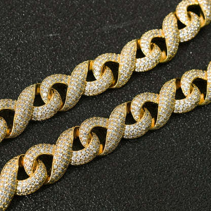 Cuban Infinity Iced Zircon Chain