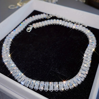 Shining Crystal Zircon Necklace