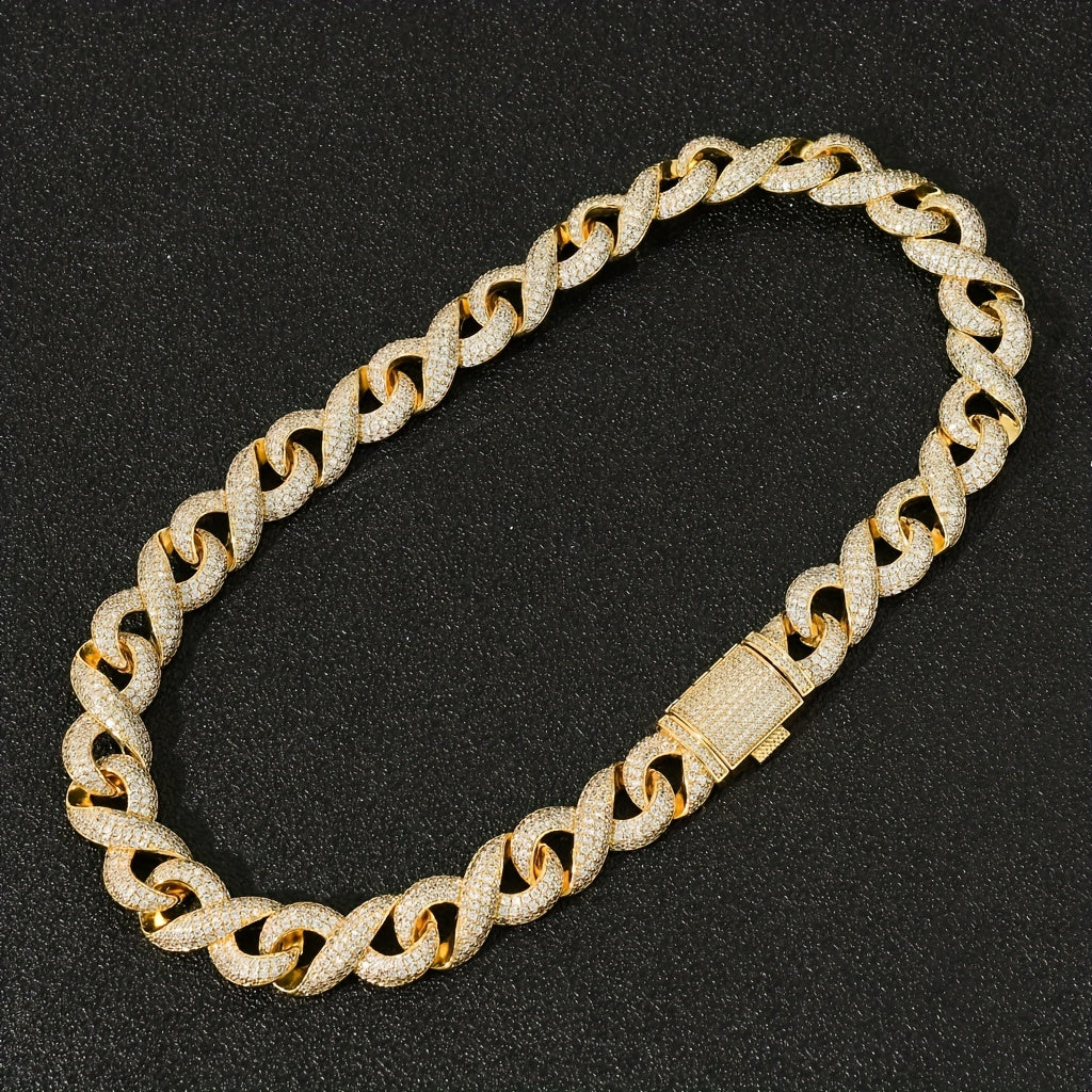 Cuban Infinity Iced Zircon Chain